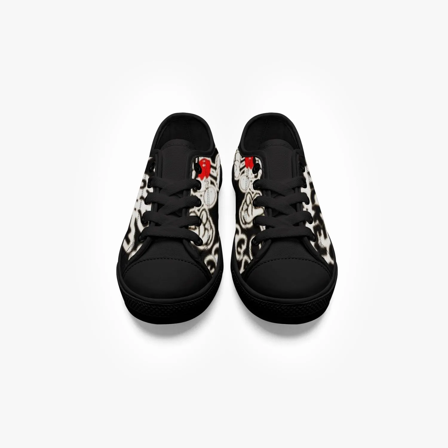 421.Kid’s Low-Top Canvas Shoes-Black