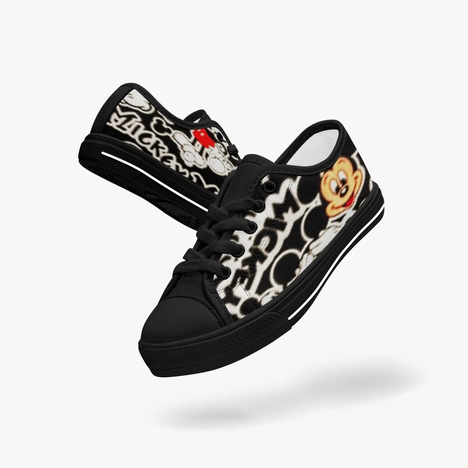 421.Kid’s Low-Top Canvas Shoes-Black