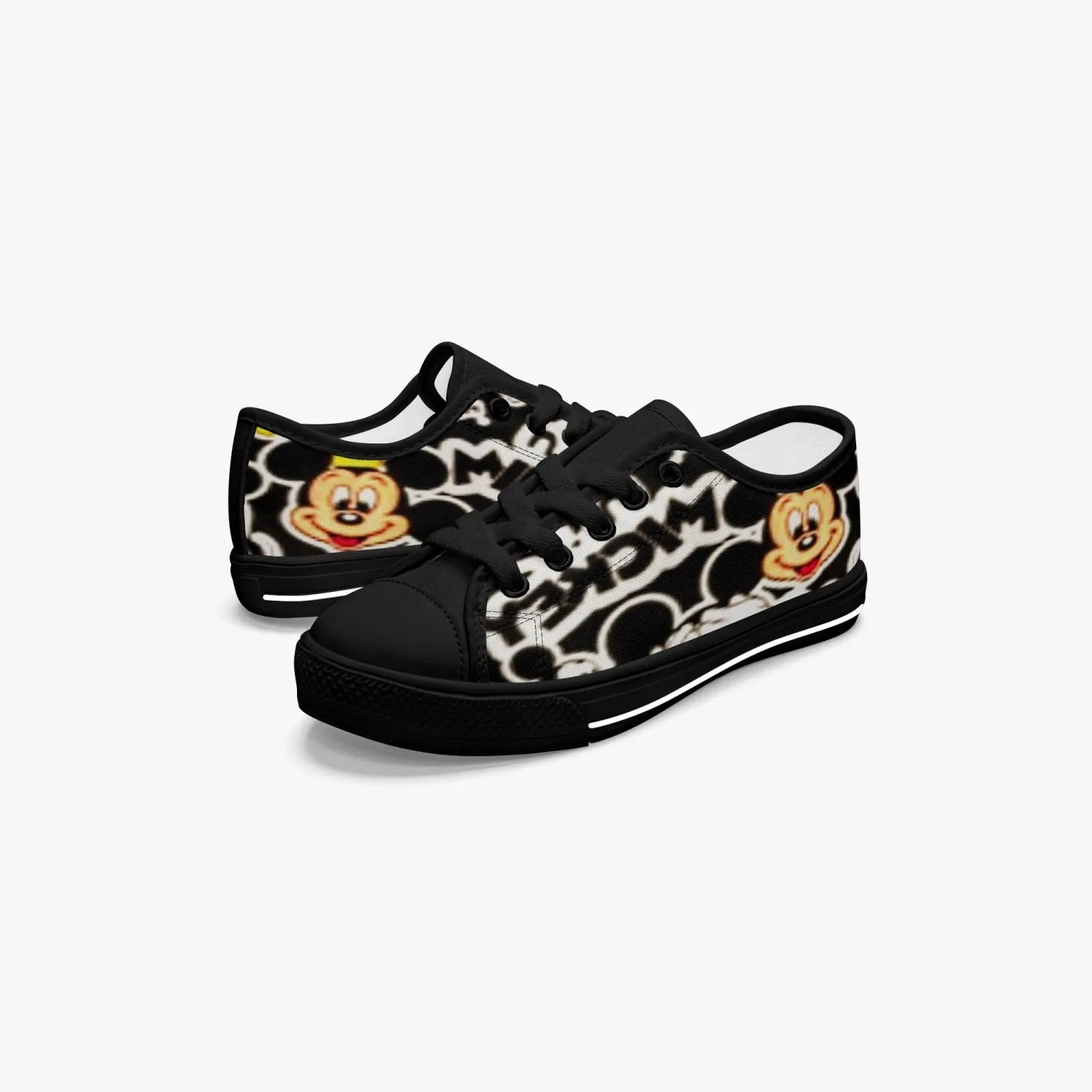 421.Kid’s Low-Top Canvas Shoes-Black