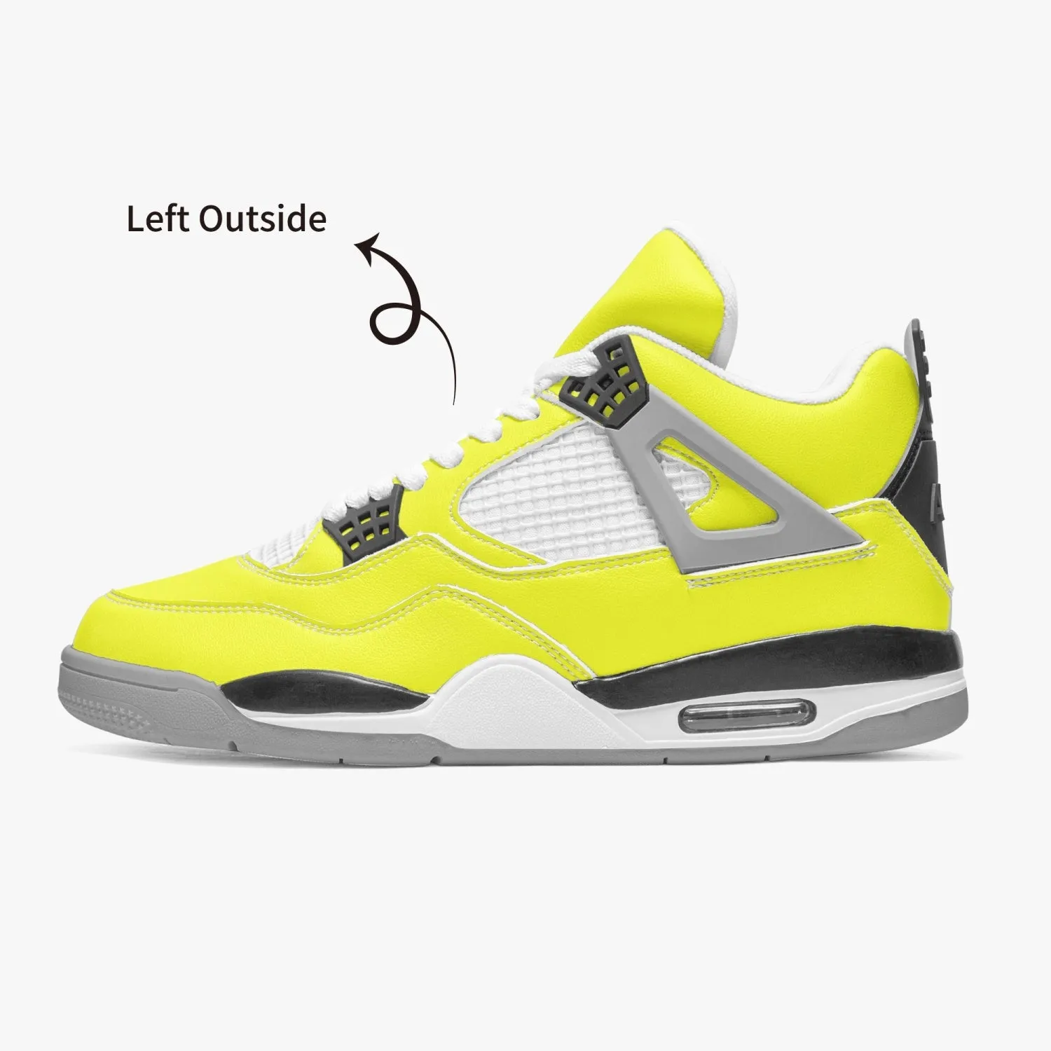 699. AJ4 Basketball Sneakers -Grey Sole