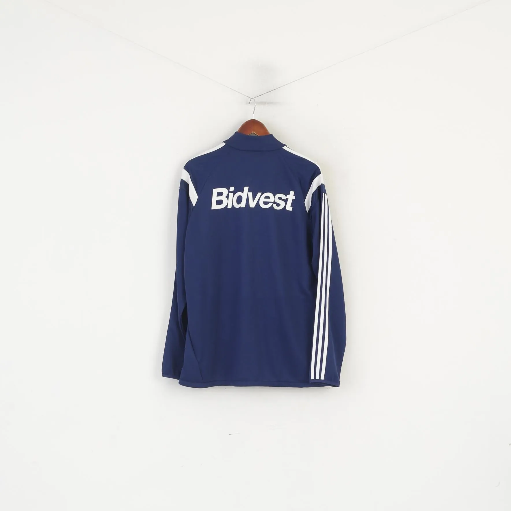 Adidas A.F.C. Men L Sweatshirt Navy Sunderland Football Warm Up Vintage Top