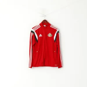 Adidas A.F.C Men S Sweatshirt Red Sunderland Football Club Zip Up Track Top