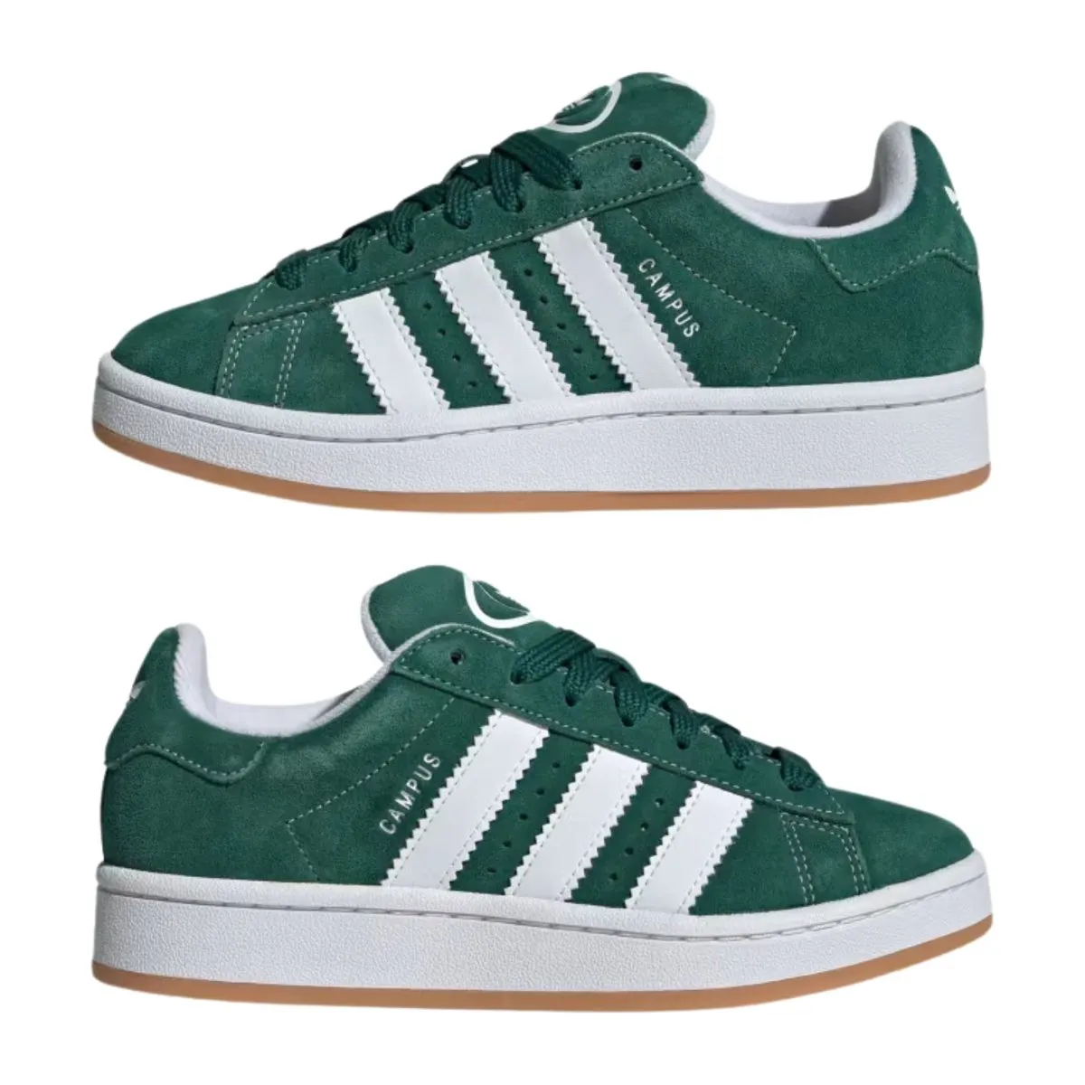 Adidas Boy's (Grade School) Campus 00s Dark Green/Cloud White/Off White