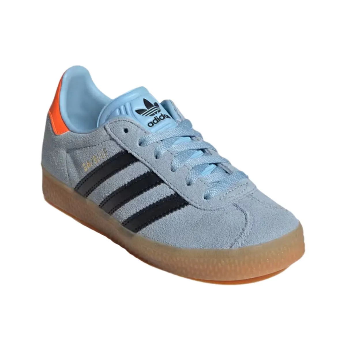 Adidas Girl's (Preschool) Gazelle Clear Sky/Core Black/Solar Orange