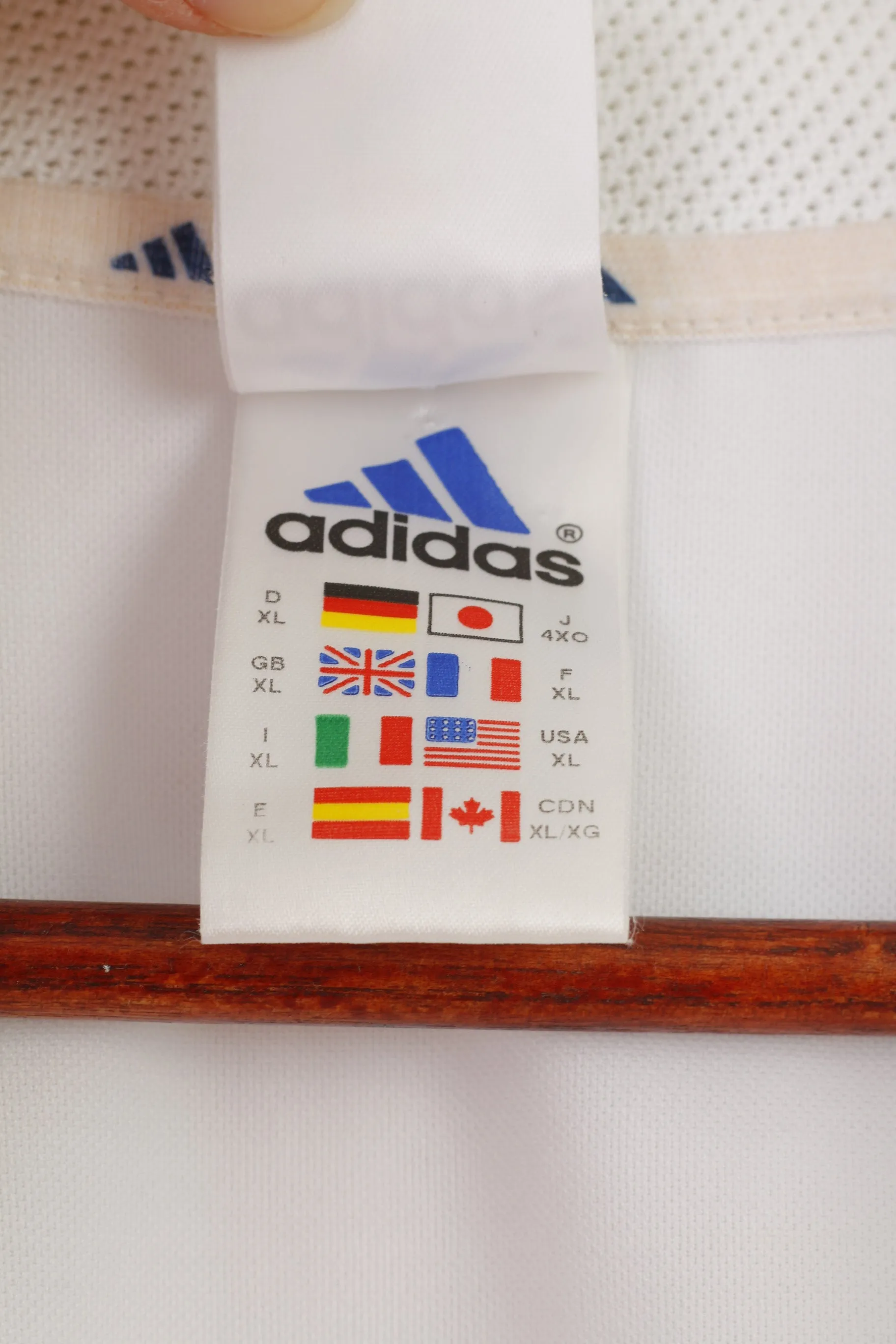 Adidas Men XL Shirt Football Club Real Madryt MCF Soccer White Sportswear Rmfc Authentic Licensed Product Top