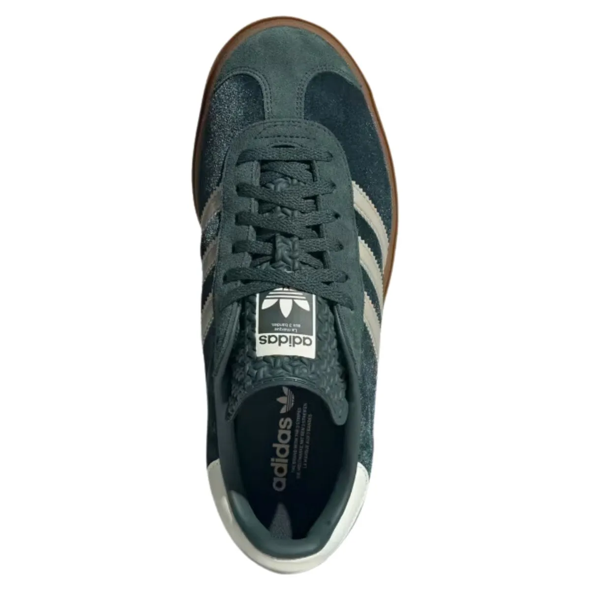 Adidas Women's Gazelle Bold Mineral Green/Putty Grey Velvet