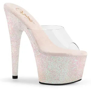 ADORE-701HMG  Opal Glitter Platform 7 Inch High Heel Stripper Shoe