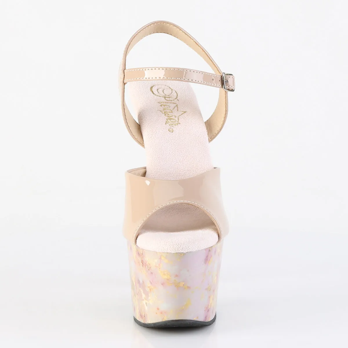 ADORE-709MB Rose Gold Ankle Strap Platform Sandal