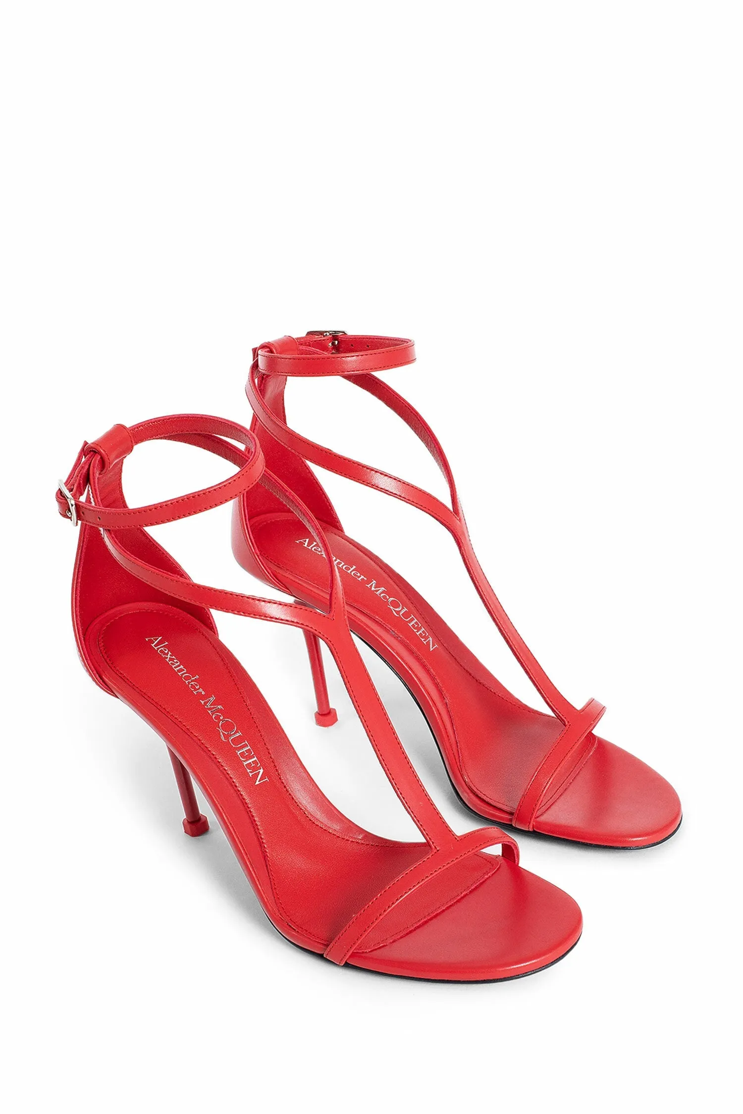 ALEXANDER MCQUEEN WOMAN RED SANDALS & SLIDES