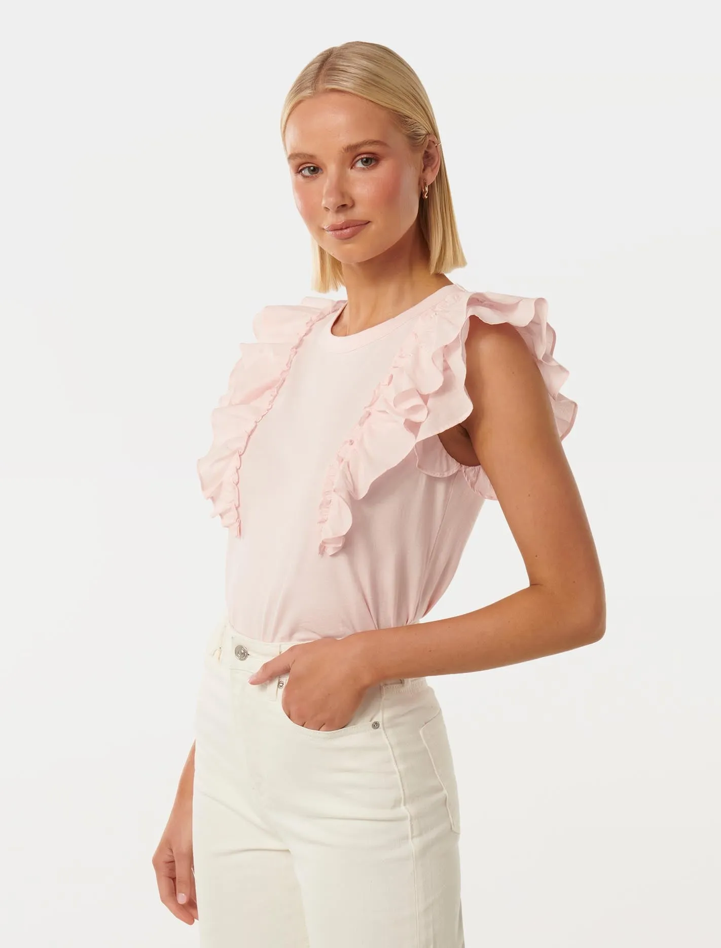 Alice Ruffle Sleeve T-Shirt