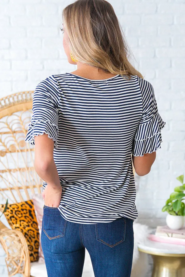 All Tied Up Stripe Top