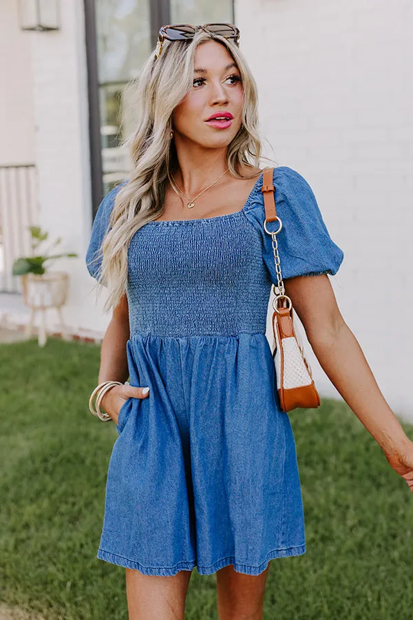 Allure Avenue Denim Romper