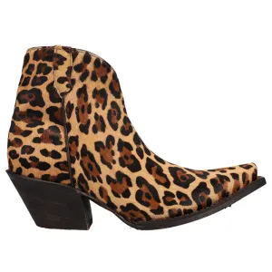 Anahi Leopard Snip Toe Cowboy Booties