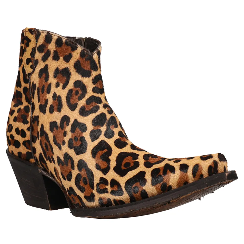 Anahi Leopard Snip Toe Cowboy Booties