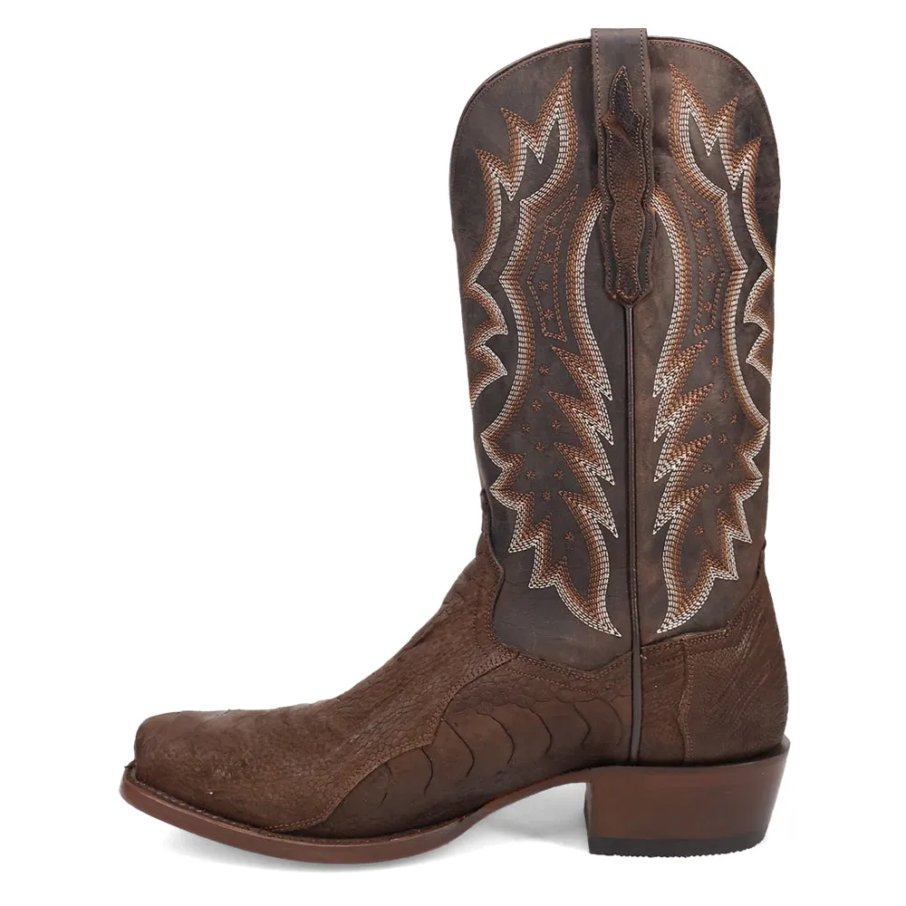 Anders Ostrich Square Toe Cowboy Boots