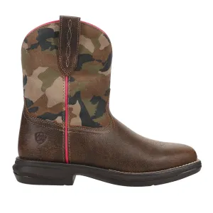 Anthem Shortie Myra Camo Square Toe Cowboy Boots