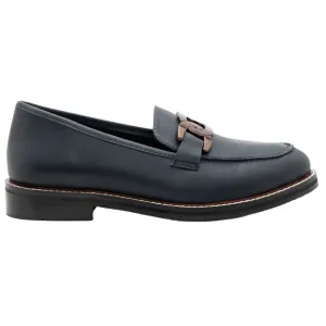 Ara Women's Kyle II Chain Loafer Navy Calf Leather