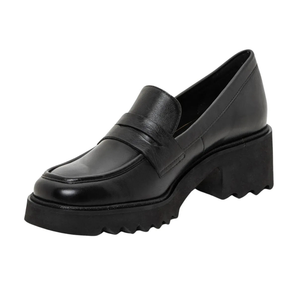 Ara Women's Prism Platform Penny Black Calf Leather