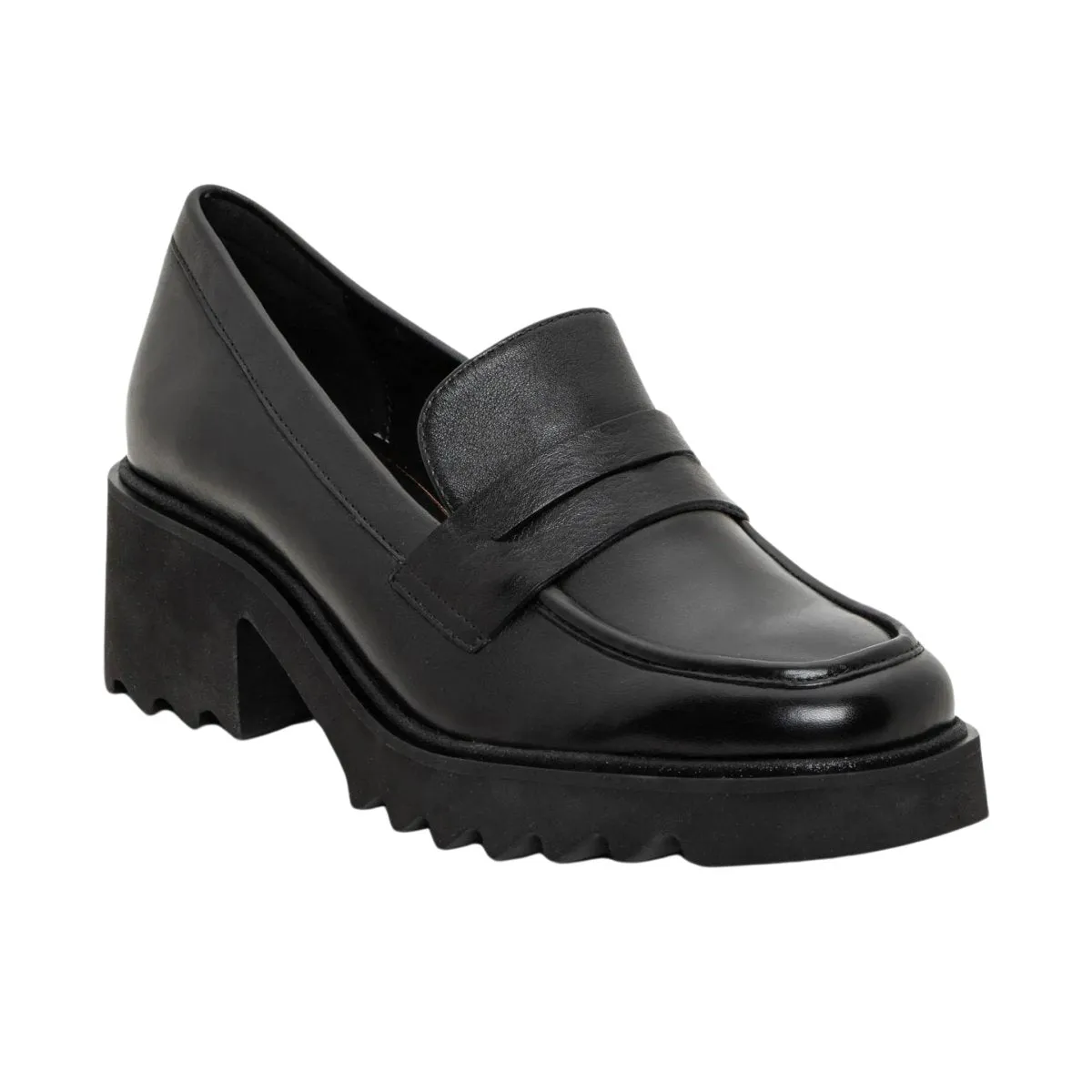 Ara Women's Prism Platform Penny Black Calf Leather