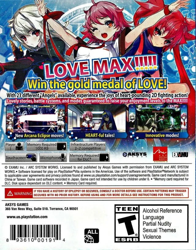 Arcana Heart 3: LOVE MAX!!!!! - (PSV) PlayStation Vita [Pre-Owned]