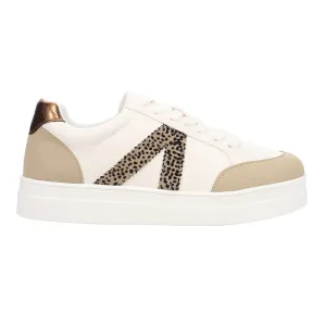 Astra Leopard Print Lace Up Sneakers