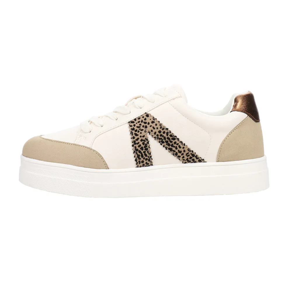 Astra Leopard Print Lace Up Sneakers