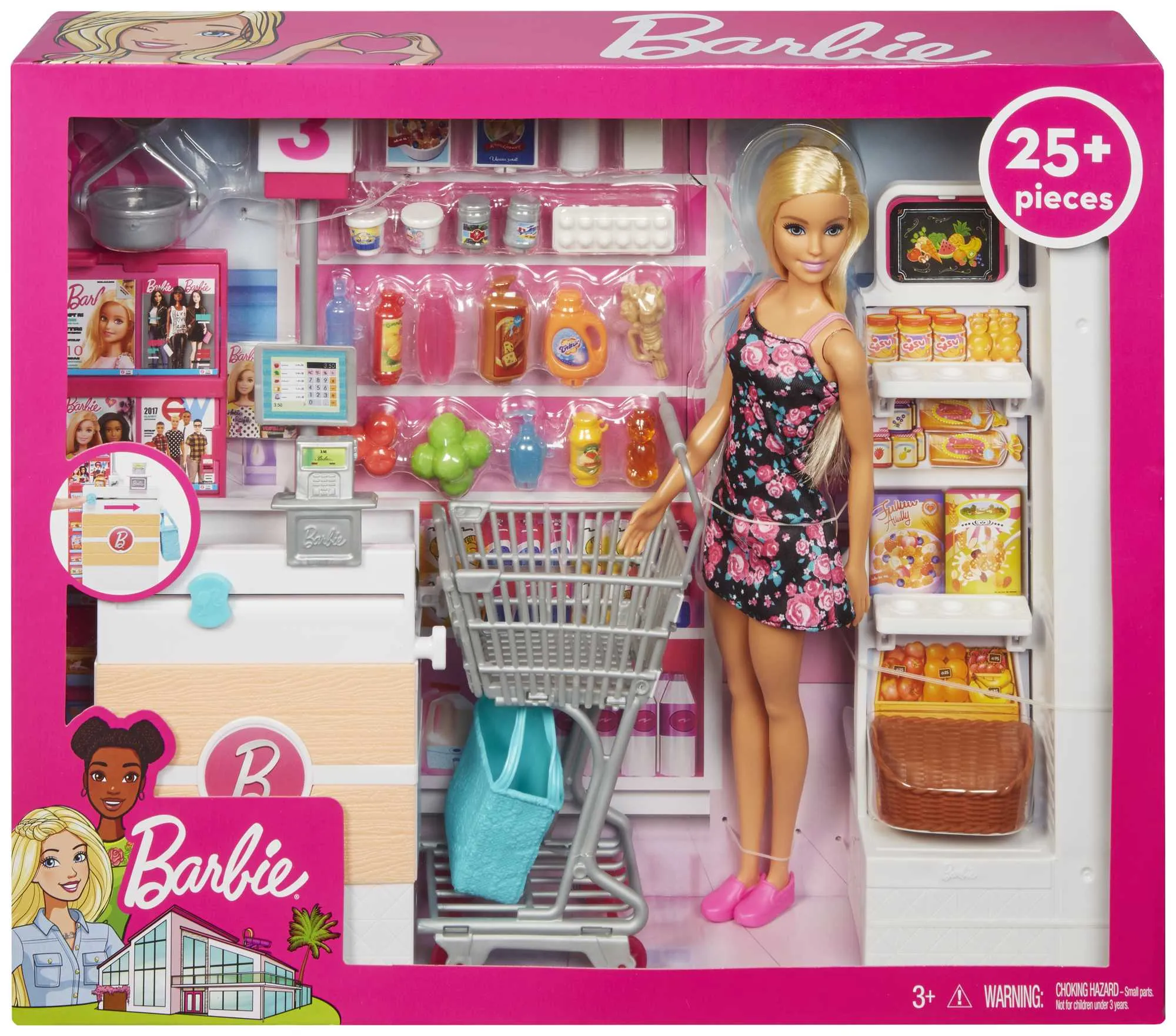 Barbie Doll & Supermarket Playset - Blonde