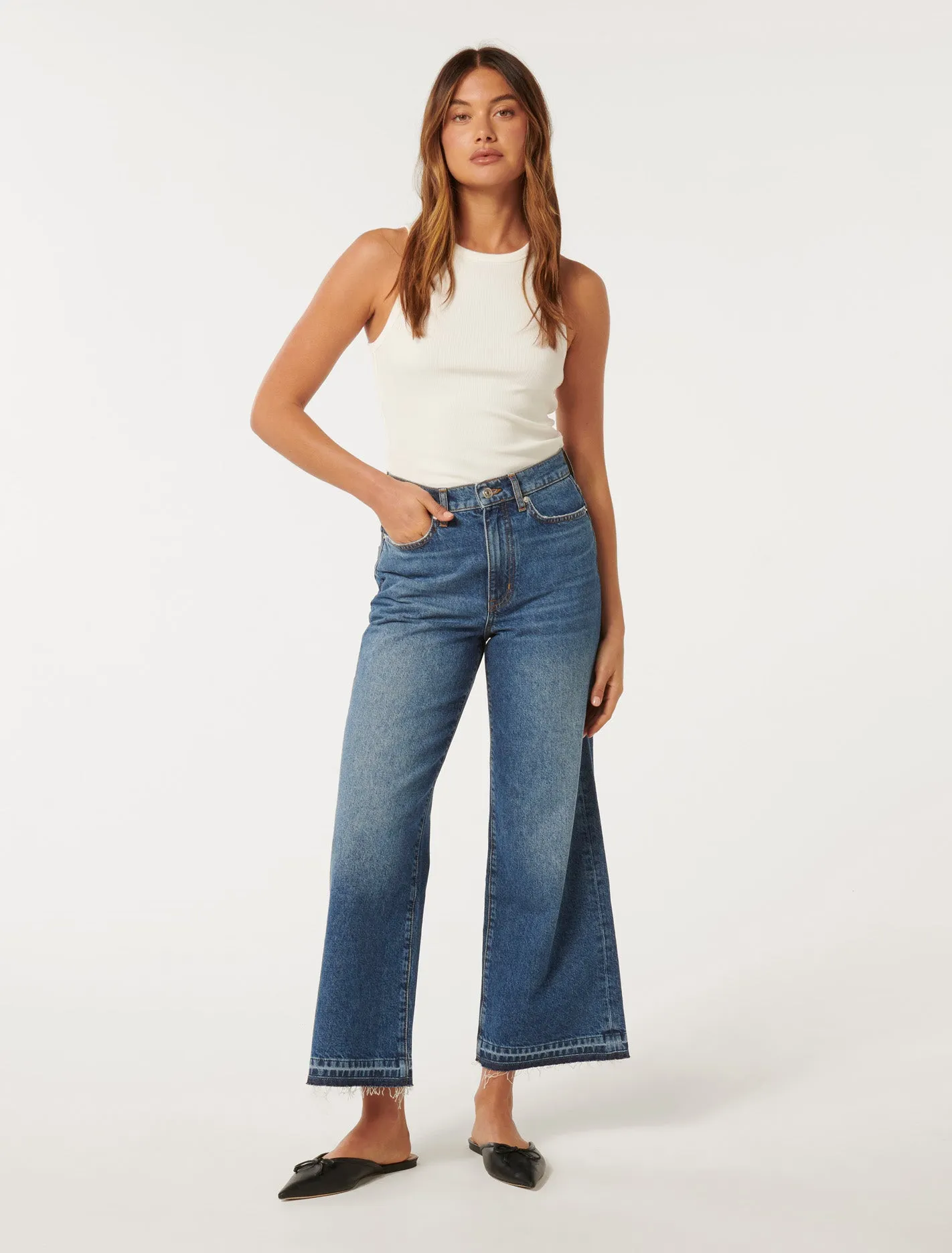 Bea Wide Leg Crop Jeans