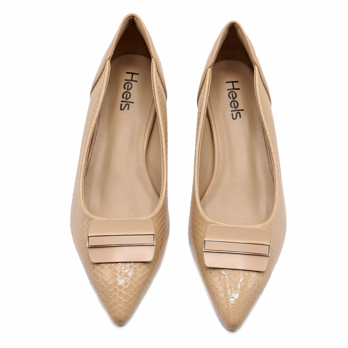 Beige Formal Court Shoes 085466