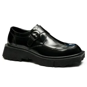 Black monk strap shoes