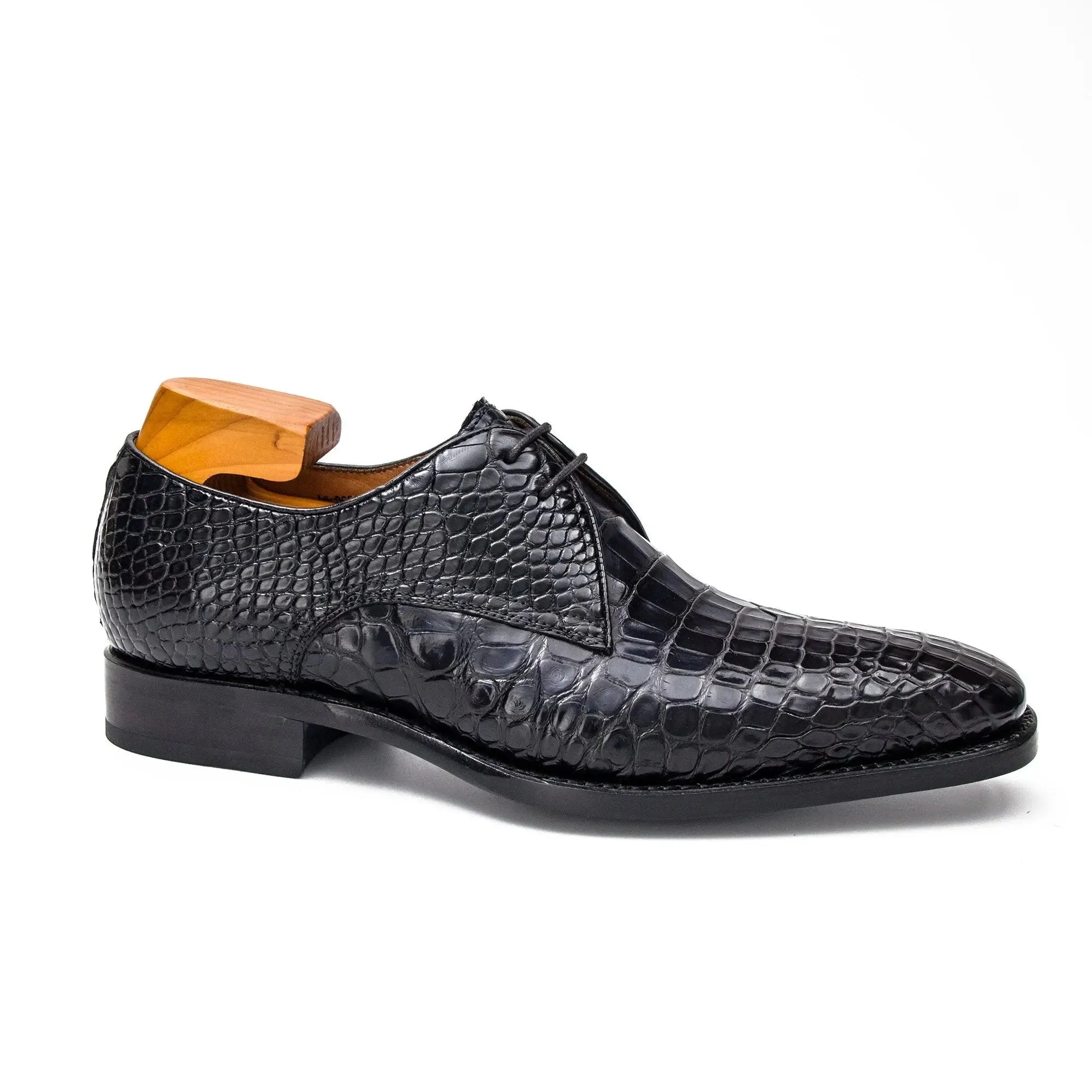 Black Nile Crocodile Dress Shoes