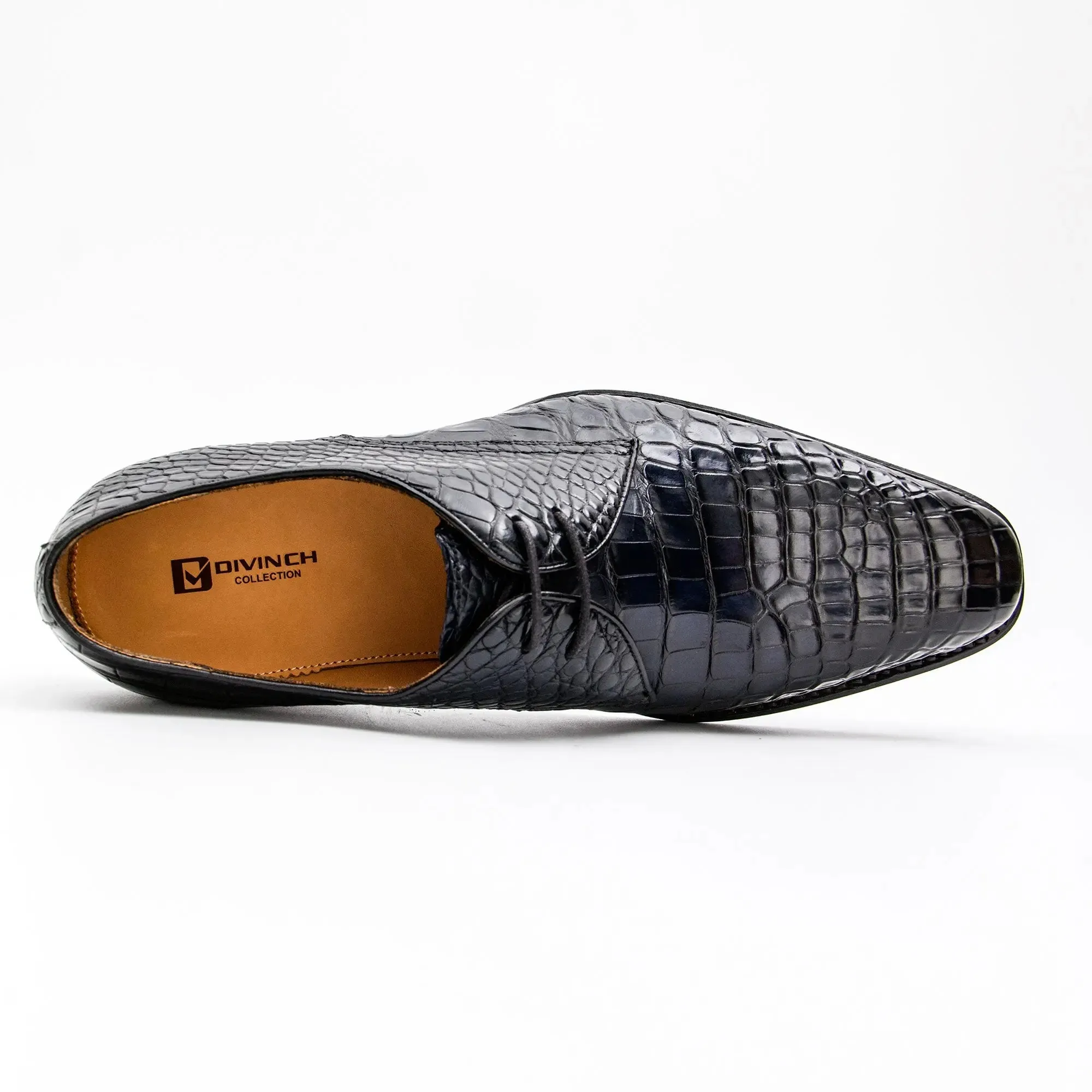 Black Nile Crocodile Dress Shoes