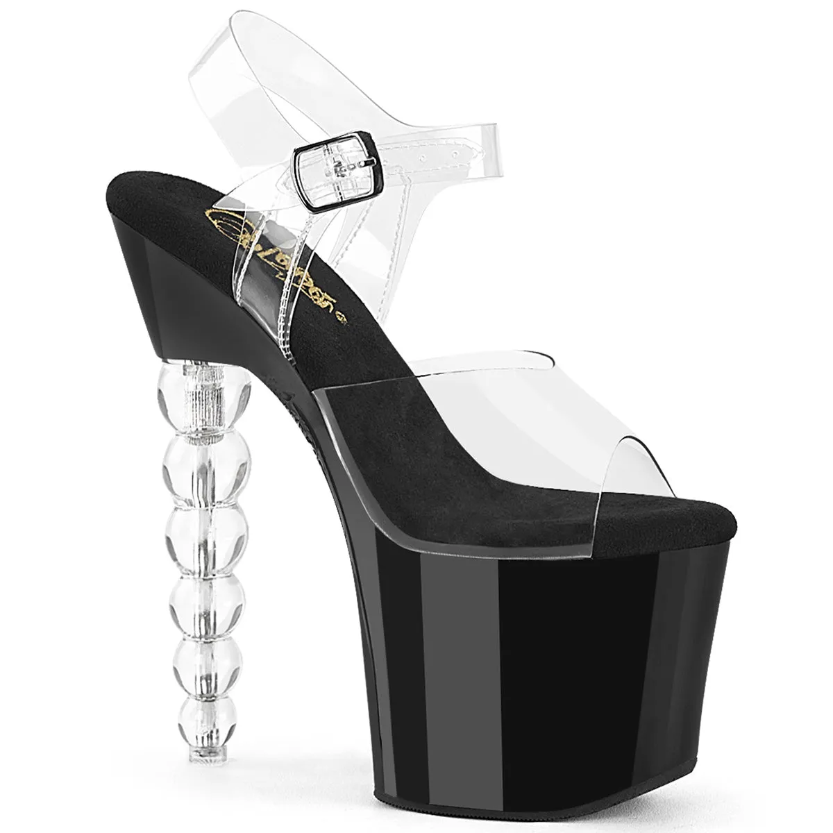 BLISS-708 Platform Stacked Beaded High Heel Stripper Shoes