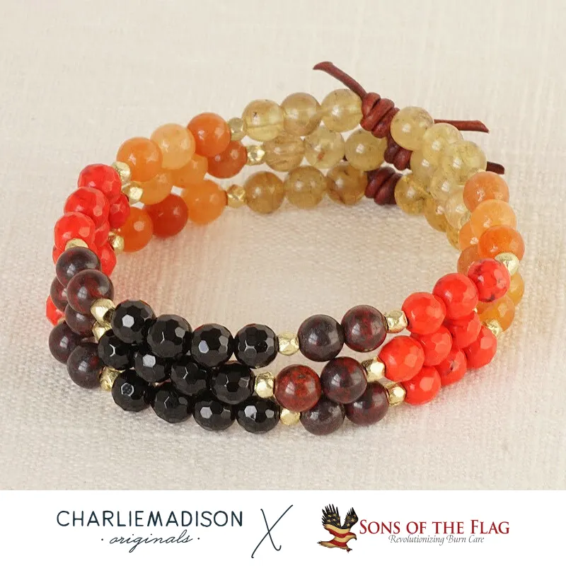 Brighter Than the Fire Mini Bracelet | Sons of the Flag X Charliemadison Collaboration