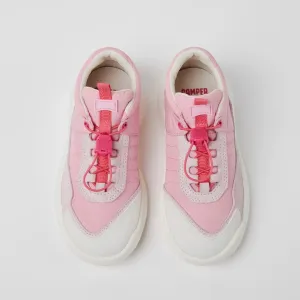 Camper Kids Girls CRCLR Servolux Starbrush Taca Pink White Sneakers