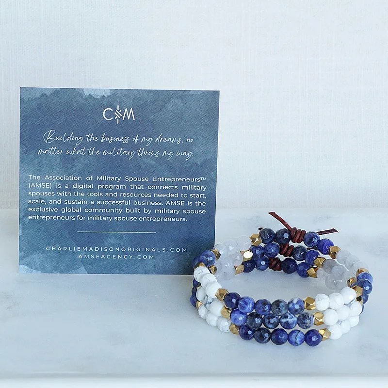 Charliemadison X AMSE Mini Bracelet | Association of Military Spouse Entrepreneurs X Charliemadison Collaboration