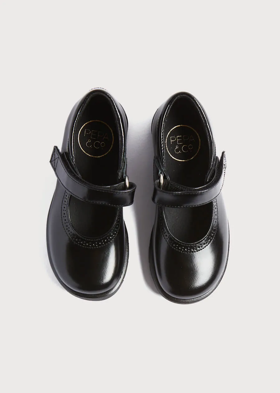 Classic Patent Leather Mary Jane Shoes in Black (25-34EU)