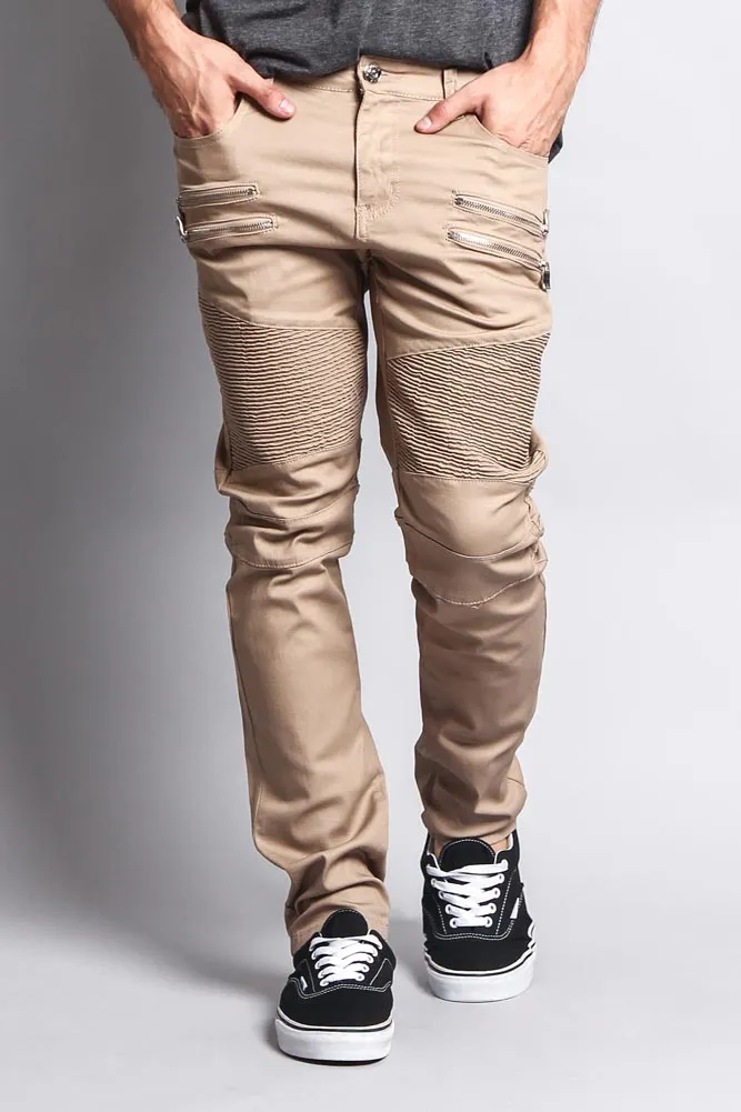 Coated Biker Jeans