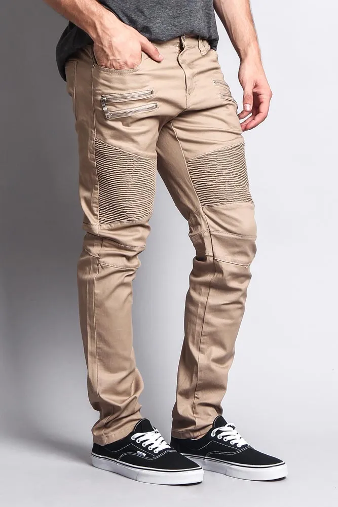 Coated Biker Jeans