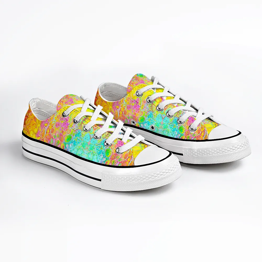 Colorful Collection - Classic Unisex Low Top Canvas Sneakers