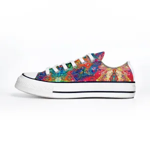 Colorful Collection - Classic Unisex Low Top Canvas Sneakers