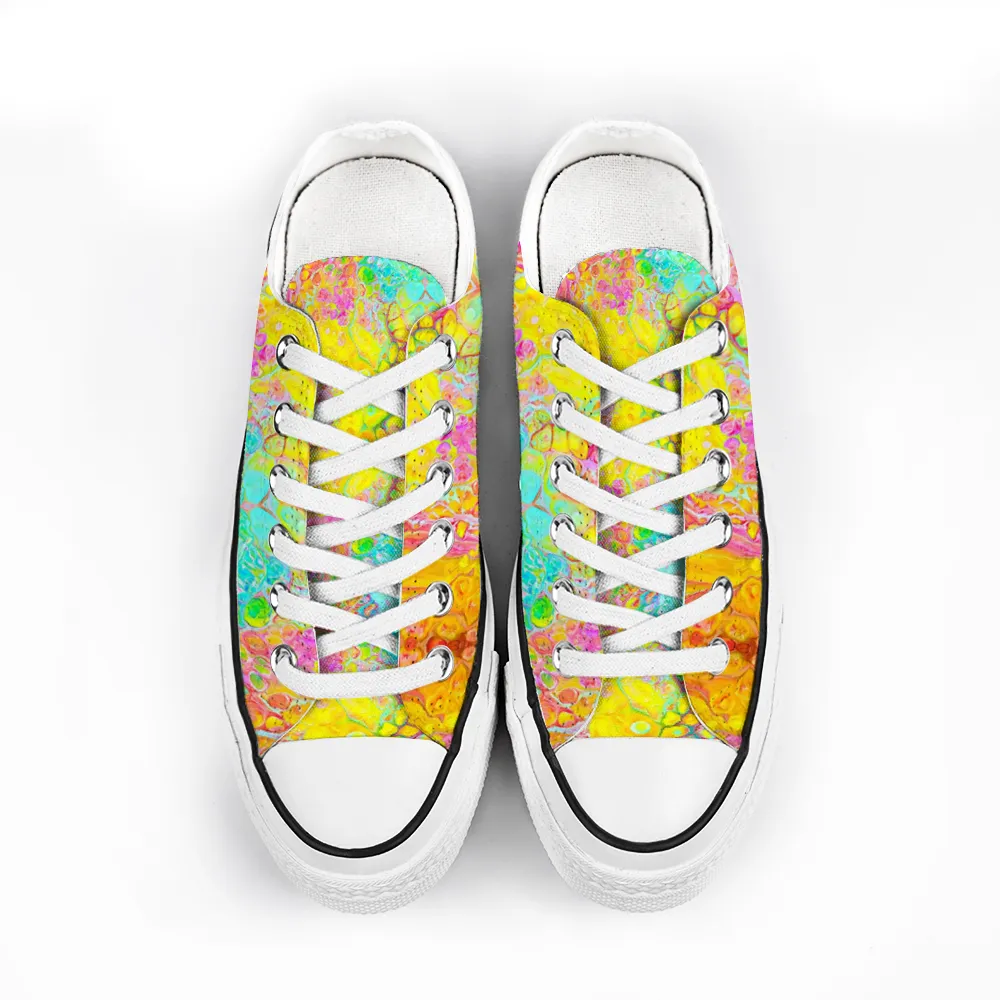 Colorful Collection - Classic Unisex Low Top Canvas Sneakers