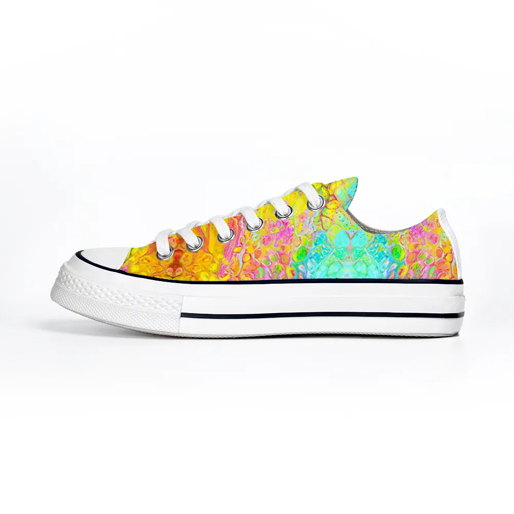 Colorful Collection - Classic Unisex Low Top Canvas Sneakers