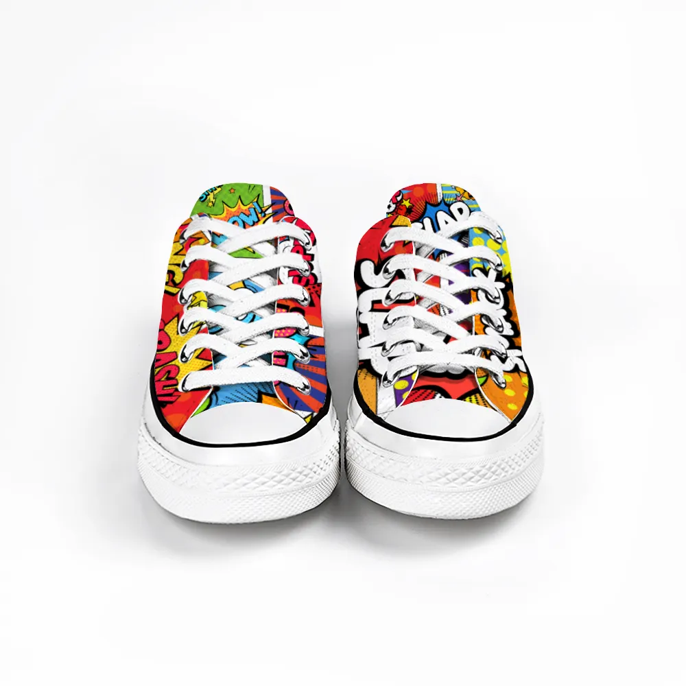 Comic Book Geek Collection - Unisex Low Top Canvas Sneakers