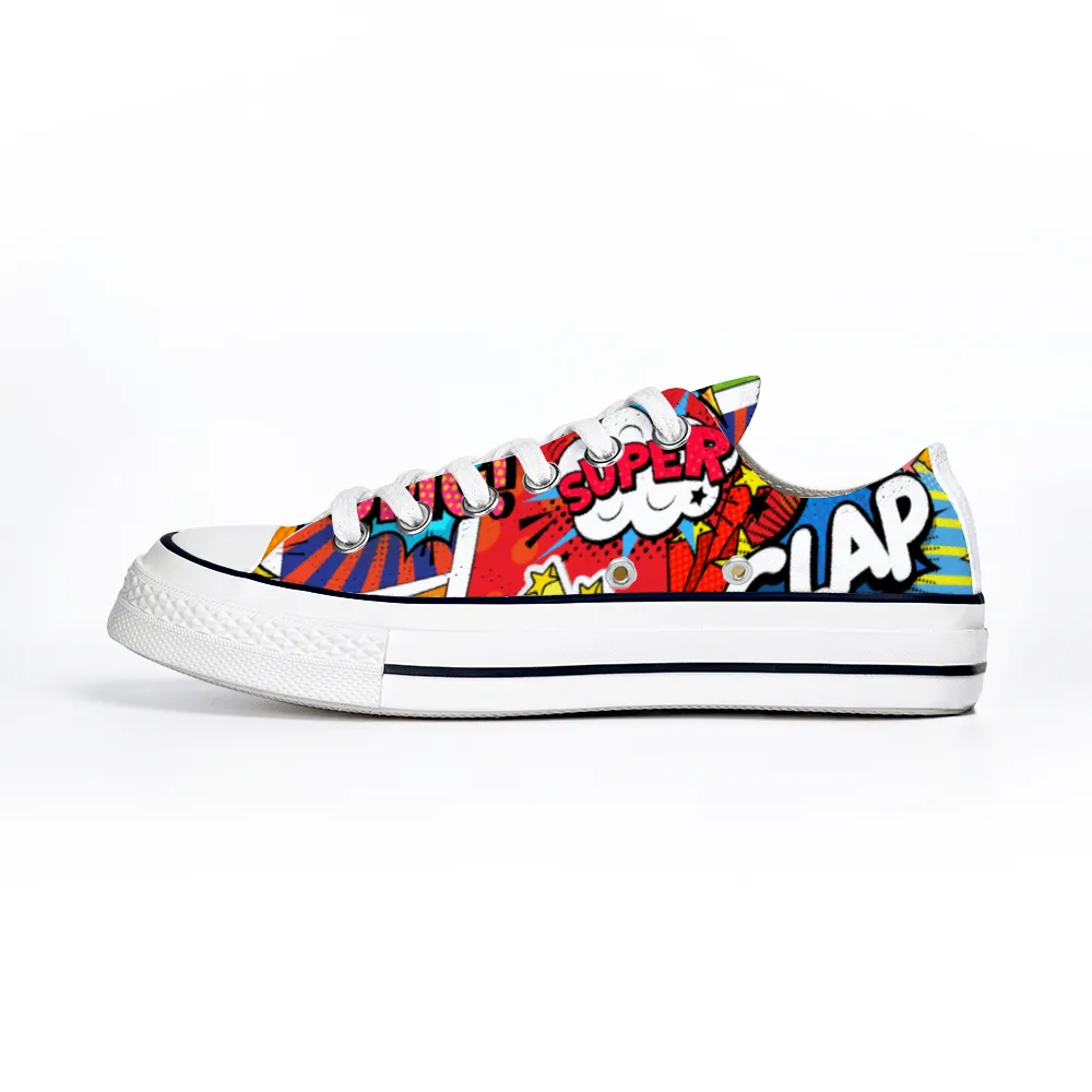 Comic Book Geek Collection - Unisex Low Top Canvas Sneakers