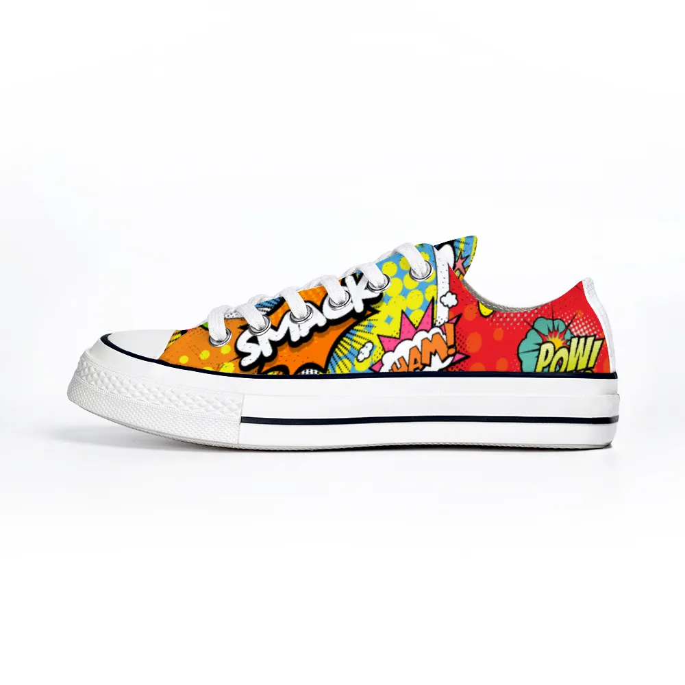 Comic Book Geek Collection - Unisex Low Top Canvas Sneakers