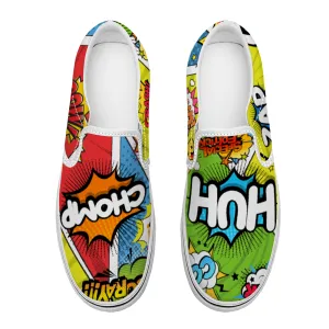 Comic Book Geek Collection - Unisex Slip-On Canvas Sneakers