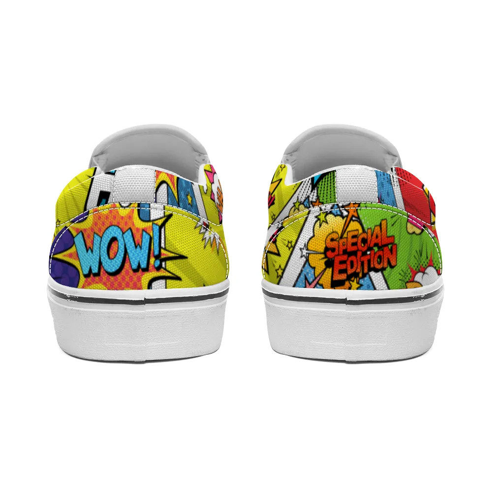 Comic Book Geek Collection - Unisex Slip-On Canvas Sneakers