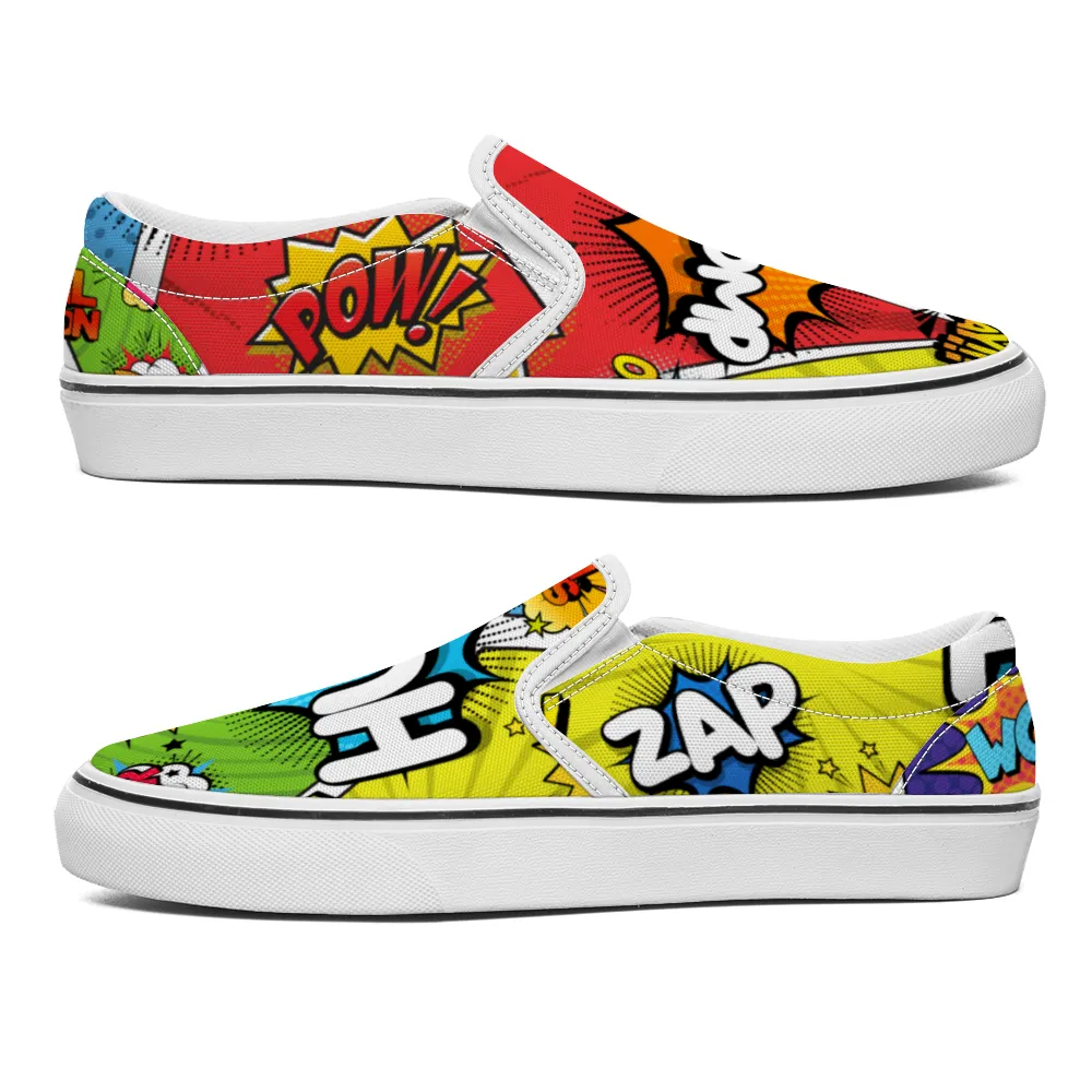 Comic Book Geek Collection - Unisex Slip-On Canvas Sneakers