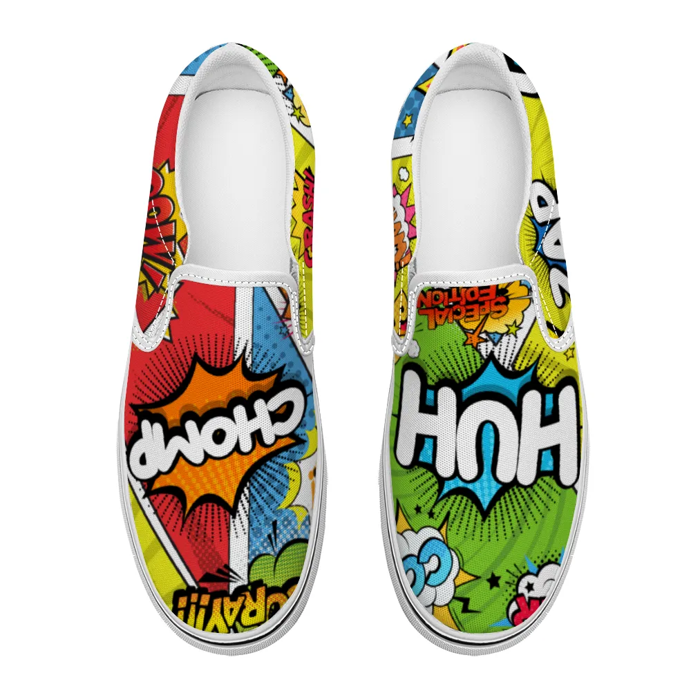 Comic Book Geek Collection - Unisex Slip-On Canvas Sneakers